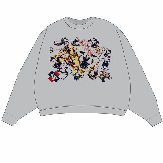 NSU Cheetah Basic Crew Neck Sweater